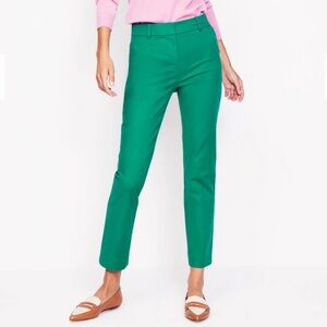 Boden Richmond 7/8 Straight Leg Women's Pants in Malachite